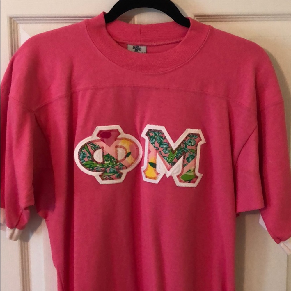 Phi Mu Lilly Pulitzer lettered Jersey size M